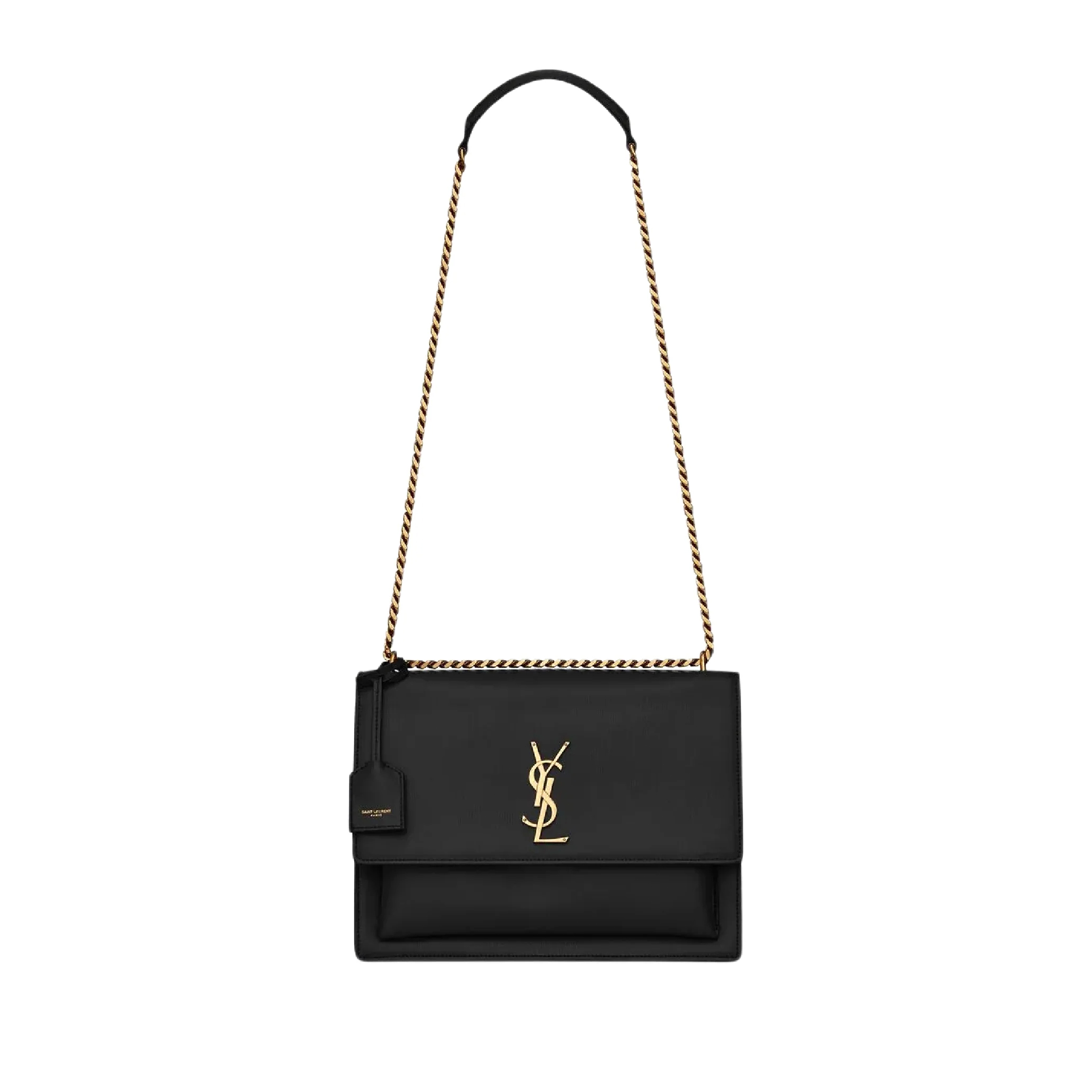 YSL SUNSET LARGE IN SMOOTH LEATHER 498779D420W1000 (27*18*8cm)